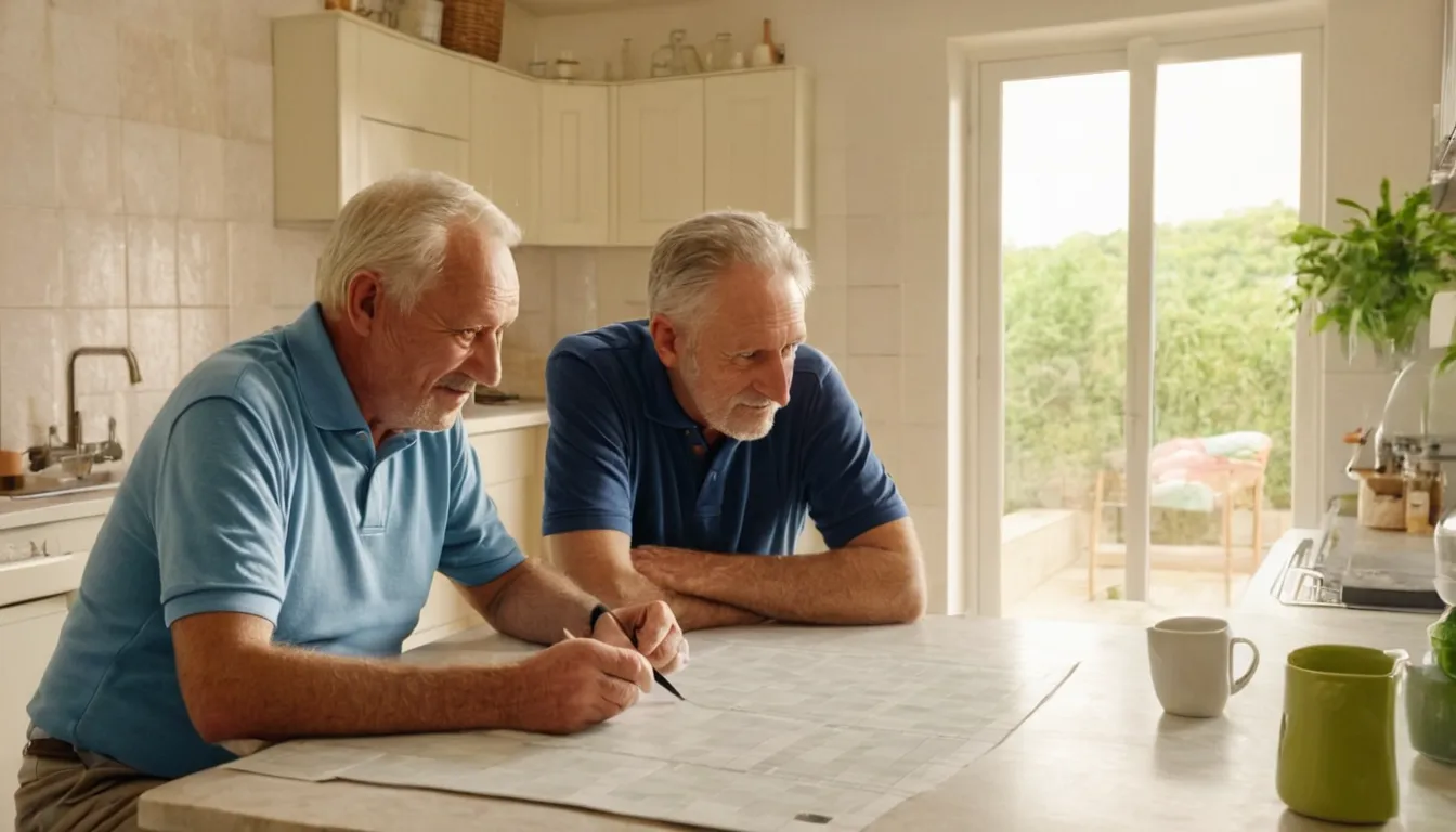 A homeowner talking over bathroom options with a local provider in the Parma area